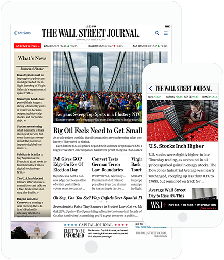 'Wall street journal' is one of the best financial news app