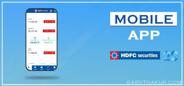 Screenshot of Hdfc Securities app,one of the best trading app in India