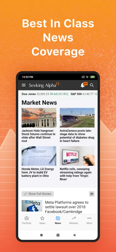 'Seeking alpha' is one of the best financial news apps